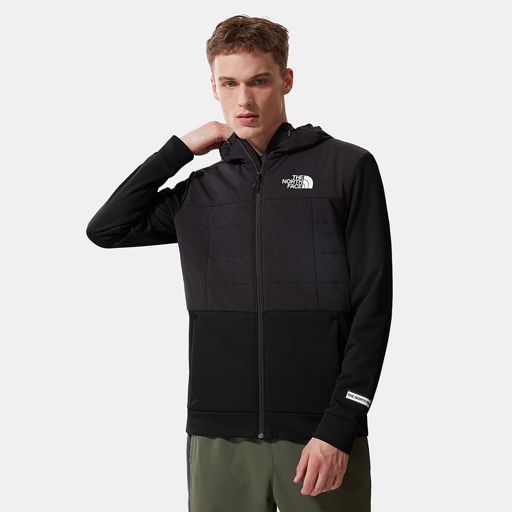 The North Face Fleece Jacket Mens Australia - The North Face Mountain Athletics Hybrid Insulated Bla